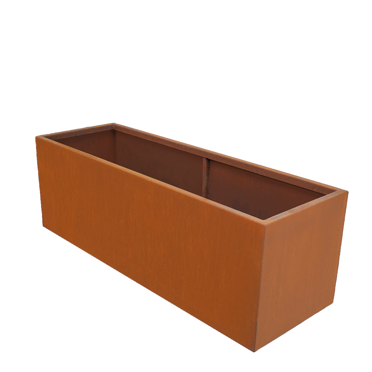 Corten Steel Cube Trough Planter