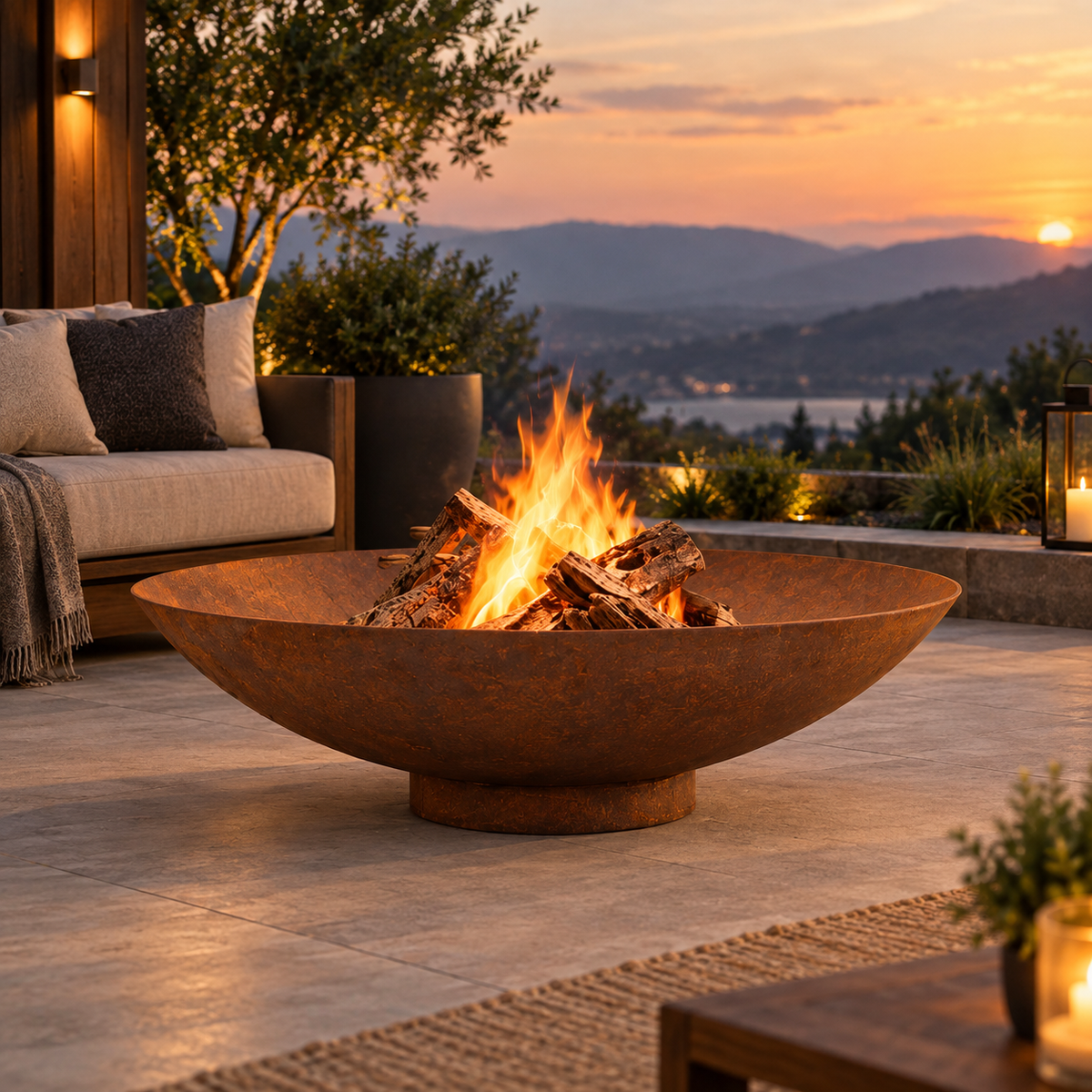 Corten Steel Firebowl