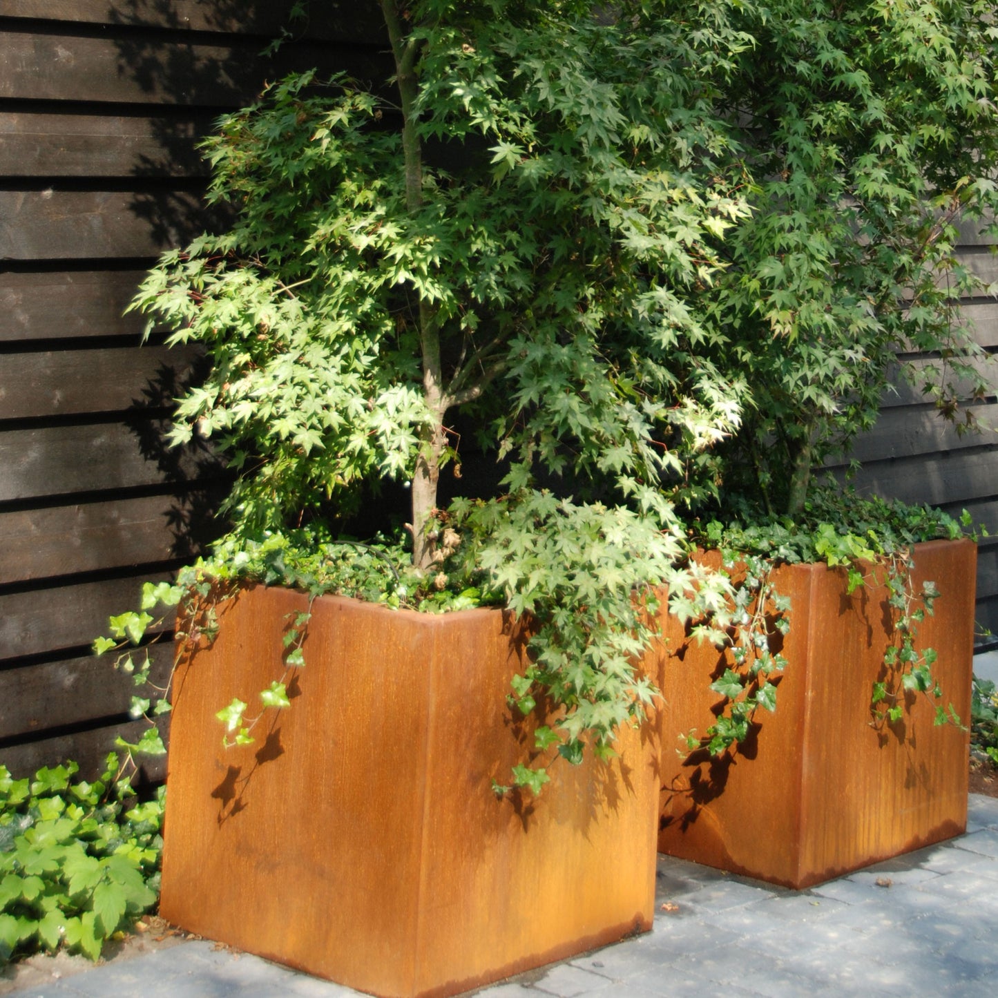 JP Corten Steel Cube Planter