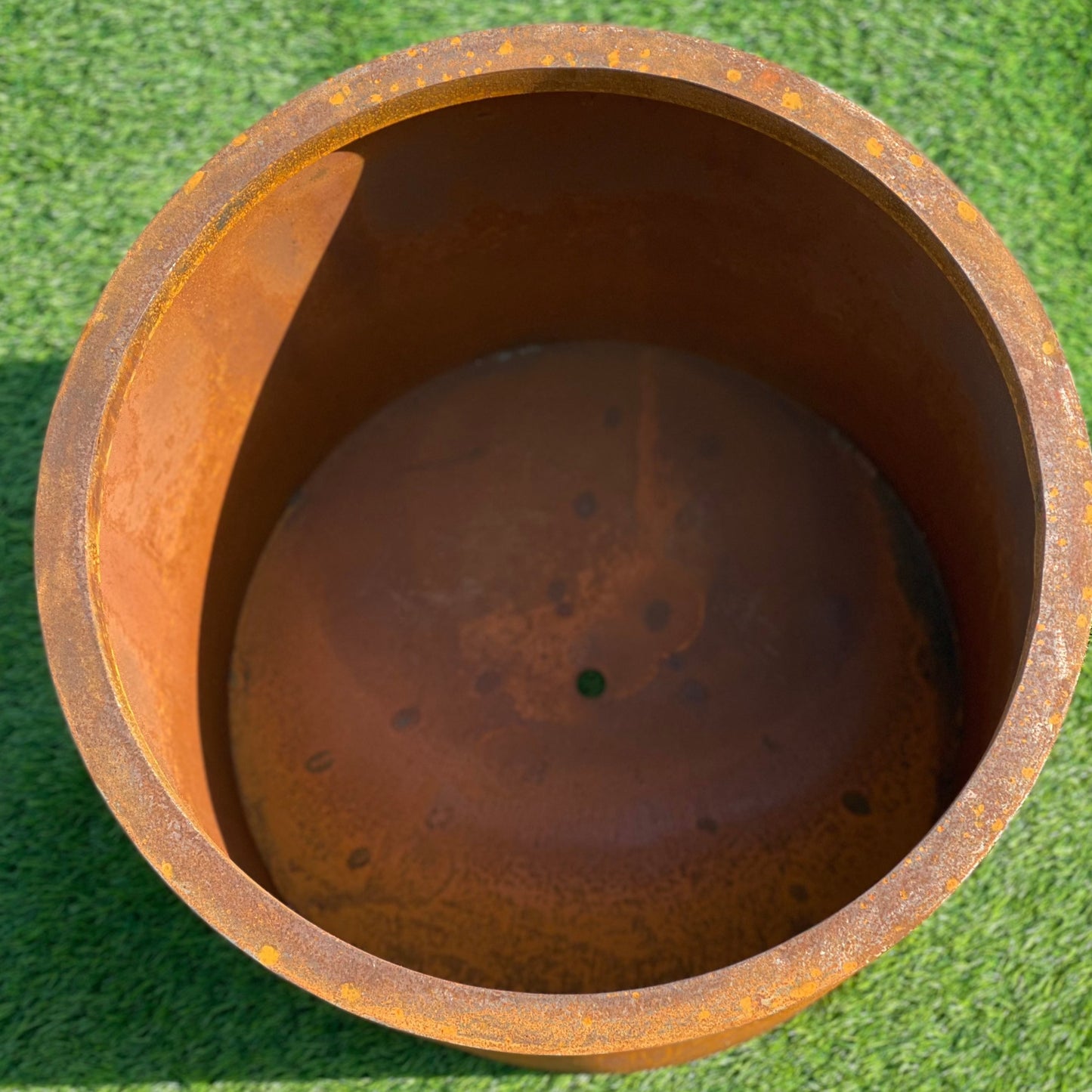 JP Corten Steel Cylinder Planter