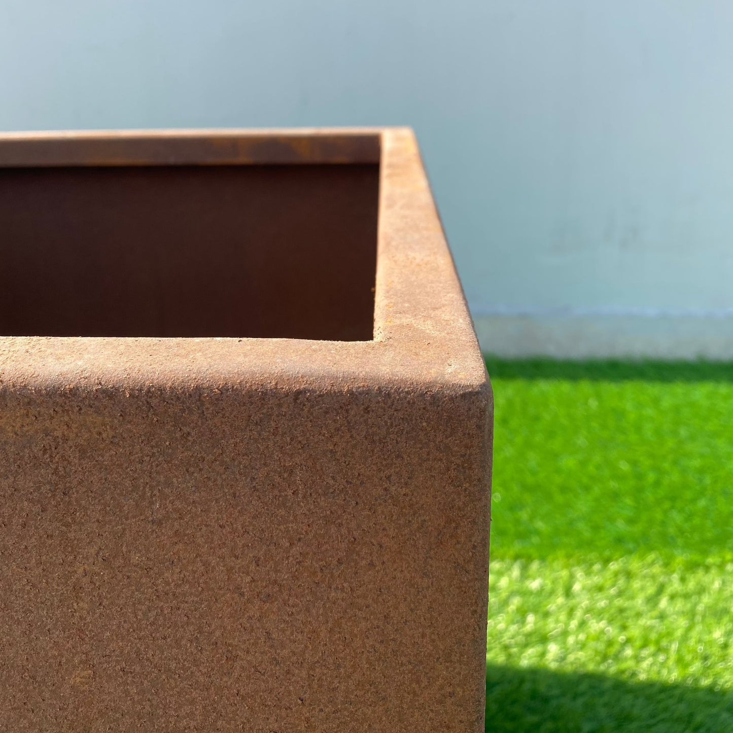 Corten Steel Cube Planter