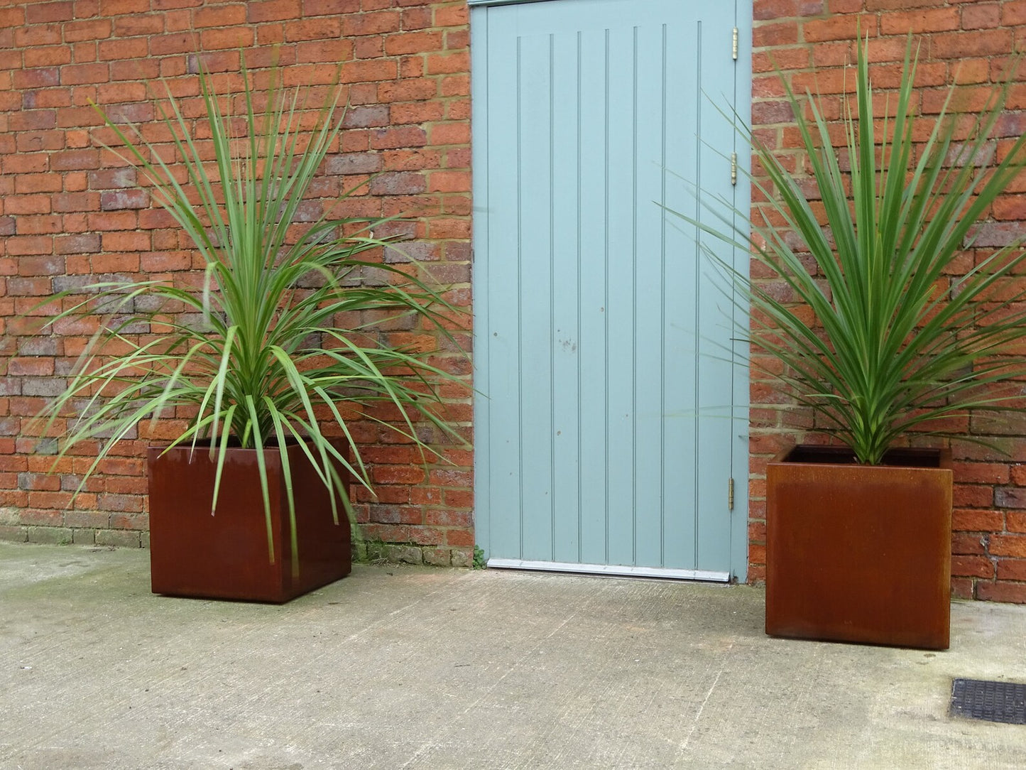 Corten Steel Cube Planter