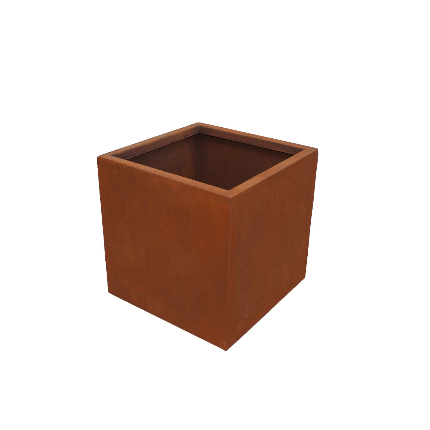 Corten Steel Cube Planter