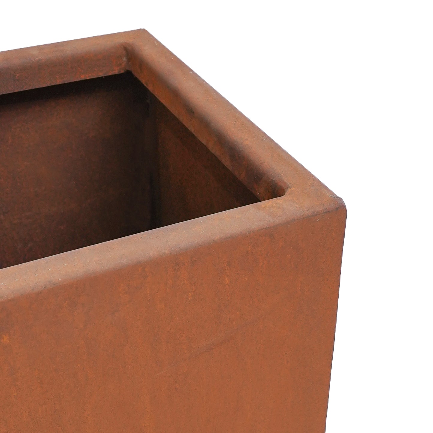 Corten Steel Cube Trough Planter