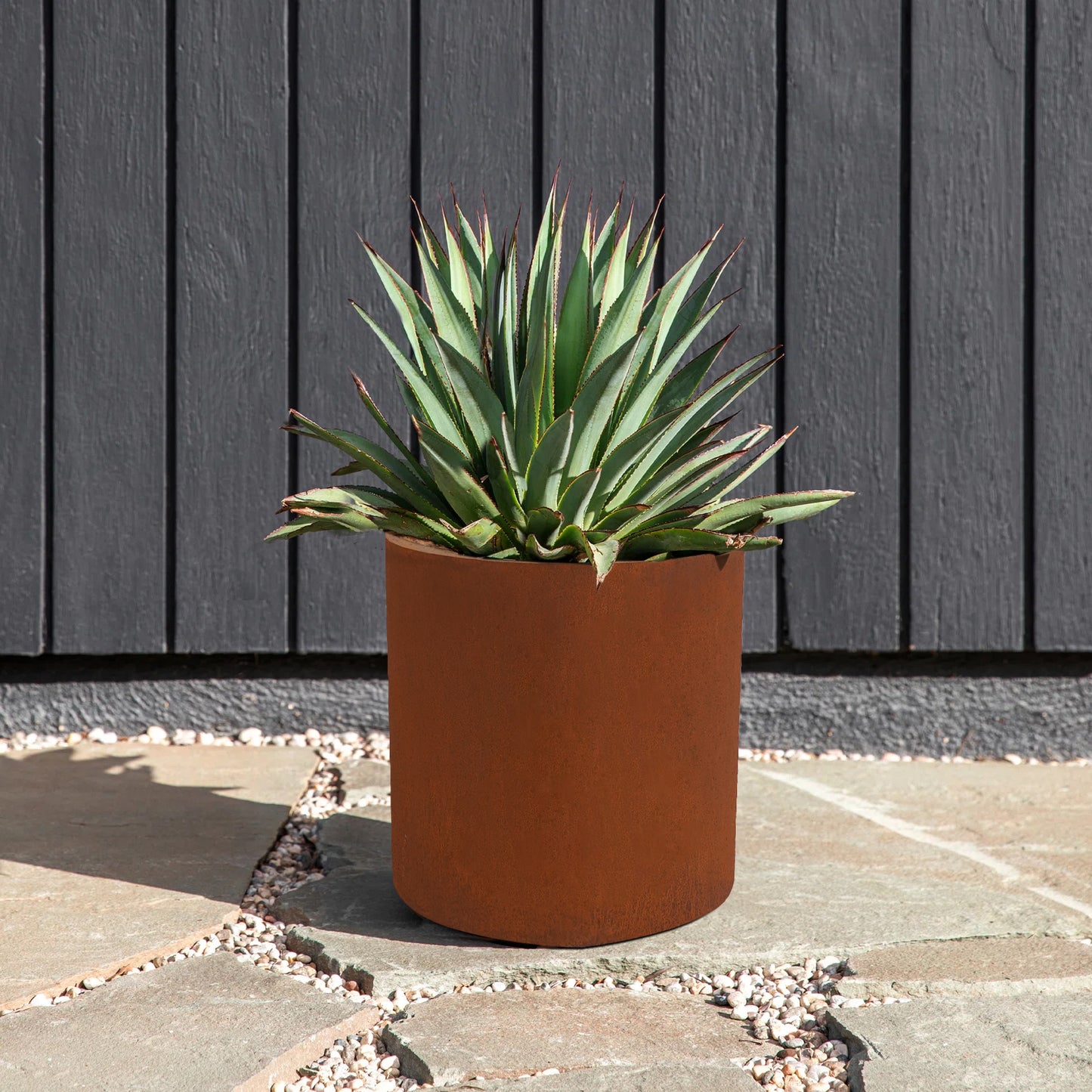 JP Corten Steel Cylinder Planter