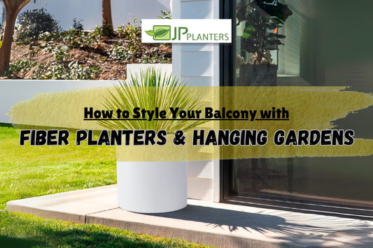 How to Style Your Balcony with Fiber Planters & Hanging Gardens